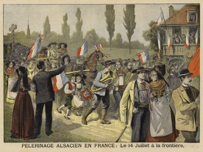 Pilgrimage of Alsatians to France, 14 July 1897 by French School