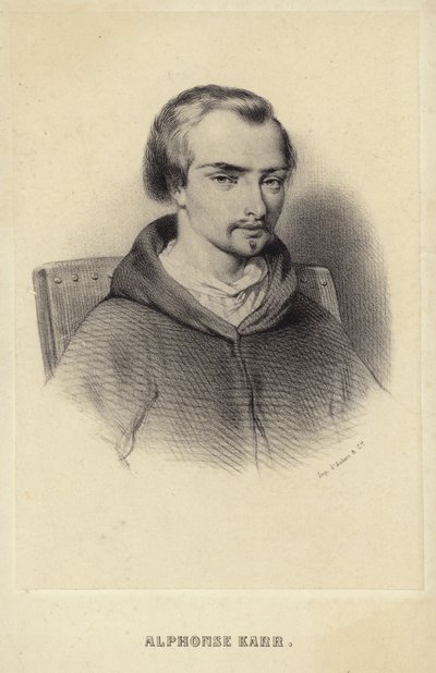 Portrait of Alphonse Karr by French School