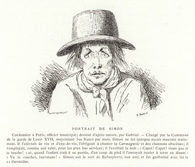 Portrait of Antoine Simon by French School