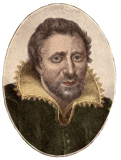 Portrait of Ben Jonson (1572-1637), English author and playwright by French School