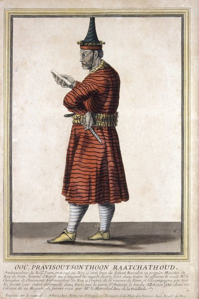Portrait of one of the Siamese ambassadors to Louis XIV, 1685 by French School