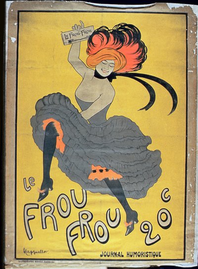 Poster for the Humorous Newspaper Le Frou Frou by French School