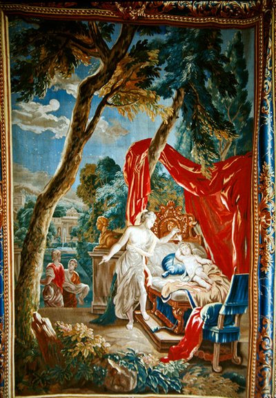 Psyche Lights a Lamp in Order to Recognise the Face of Cupid by French School