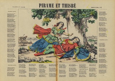 Pyramus and Thisbe by French School