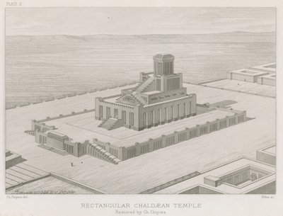 Rectangular Chaldaean Temple by French School