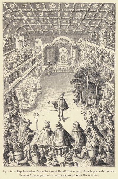 Representation of a Ballet before Henry III and His Court, in the Gallery of the Louvre by French School