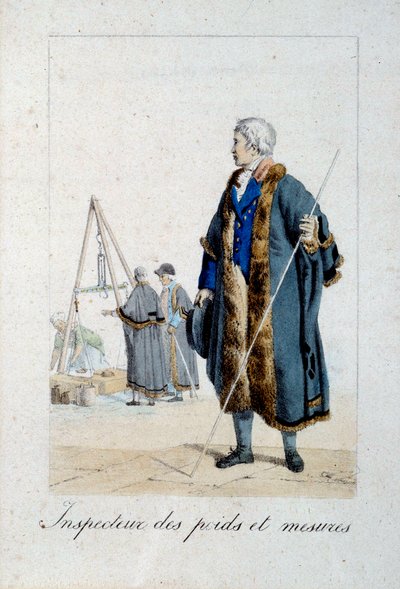 Representation of an Inspector of Weights and Measures by French School