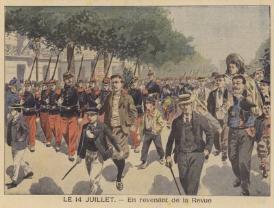 Returning home from the Bastille Day parade by French School