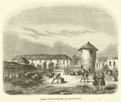 Ruins of the Fort of Ouidah, Slave Coast (engraving) by French School