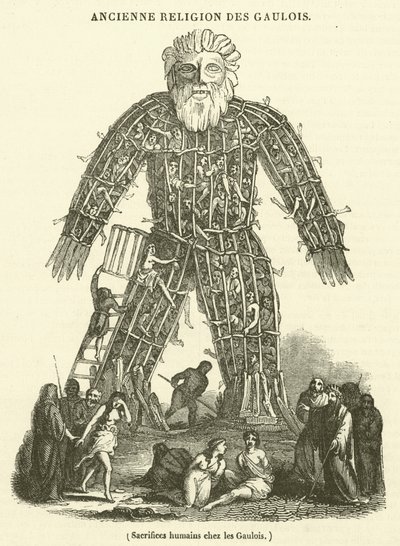 Human Sacrifices among the Gauls by French School