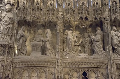 Scene of the Choir of the Cathedral of Chartres: Apparition of Christ to His Mother and Ascension by French School