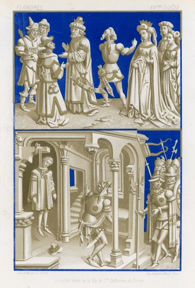Scenes from the Life of Catherine of Siena by French School