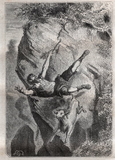 An Adventure of Alexander Selkirk, a Scottish Sailor Abandoned on the Island of Juan-Fernandez in the Pacific Ocean for Four Years - illustration from 