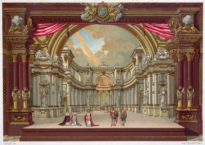 Set design for the Theatre at Versailles by French School