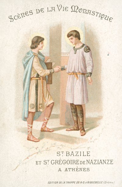 St Basil and St Gregory of Nazianzus in Athens by French School