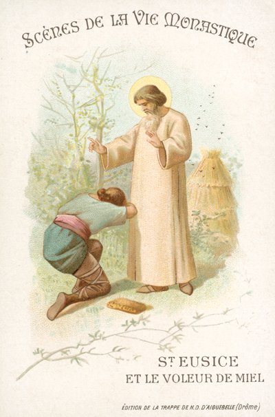 St Eusice and the honey thief by French School