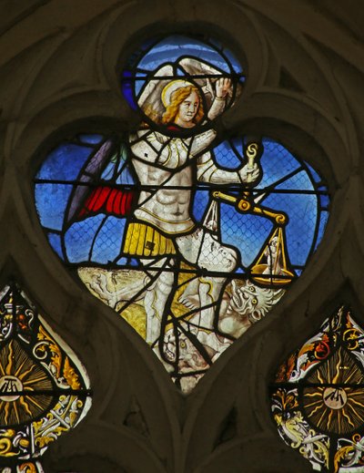 St Michael Weighing Souls and Trampling on a Devil by French School