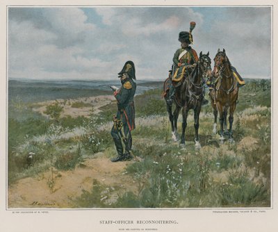 Staff Officer Reconnoitering by French School