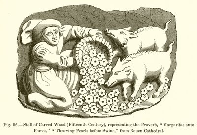 Stall of Carved Wood by French School
