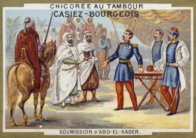 Surrender of Abdelkader to the French, Algeria, 1847 by French School