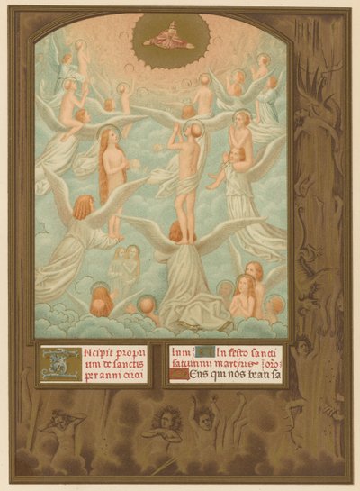 The Angels Presenting to God the Souls of the Elect by French School