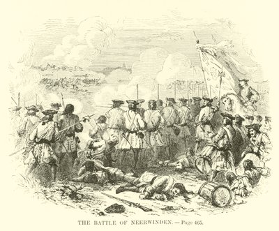 The Battle of Neerwinden by French School