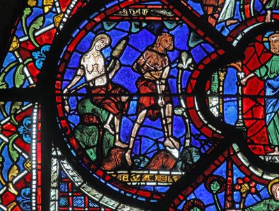 The Good Samaritan Window: God Sentences Adam and Eve to Work by French School