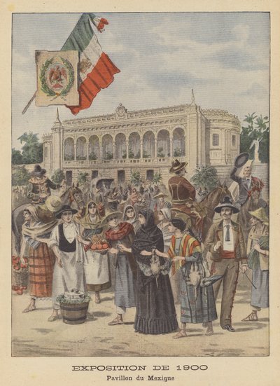 The Mexican Pavilion at the Exposition Universelle of 1900 in Paris by French School