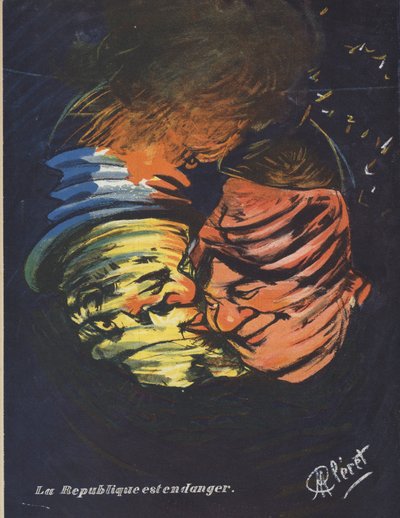 The Republic is in Danger. Illustration for Le Rire by French School