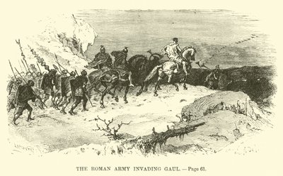The Roman Army Invading Gaul by French School