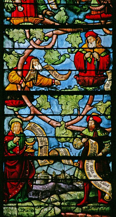 The Tree of Jesse with St John and Isaiah by French School