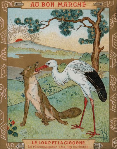The Wolf and the Crane, one of Aesop