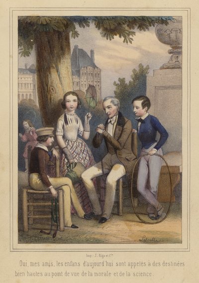 The Children of Today, Destined for Great Things in the Fields of Morality and Science by French School