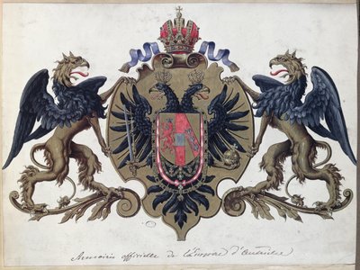 The coat of arms of the Austrian Empire, before 1867 by French School