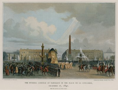 The Funeral Cortege of Napoleon in the Place de la Concorde by French School