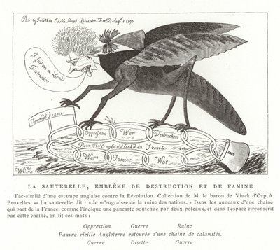 The Locust, Emblem of Destruction and Famine by French School