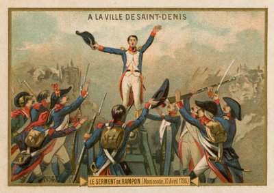 The Oath of Rampon, Montenotte, 10 April 1796 by French School