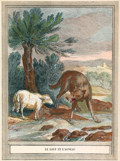 The Wolf and the Lamb by French School