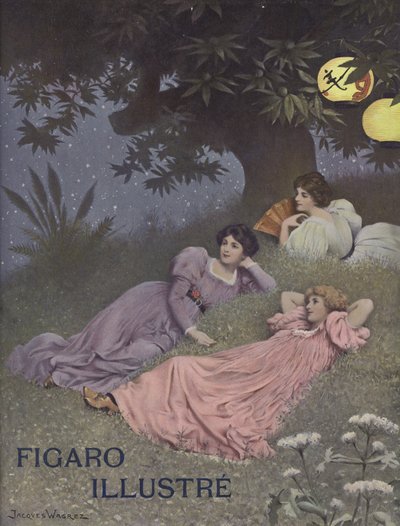 Three Women Reclining Beneath a Tree by French School