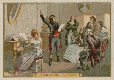 Trade Card with an Image of Rouget de Lisle by French School