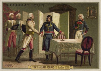 Treaty of Campo Formio, Italy, 17 October 1797 by French School