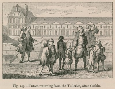 Tutors Returning from the Tuileries, after Cochin by French School