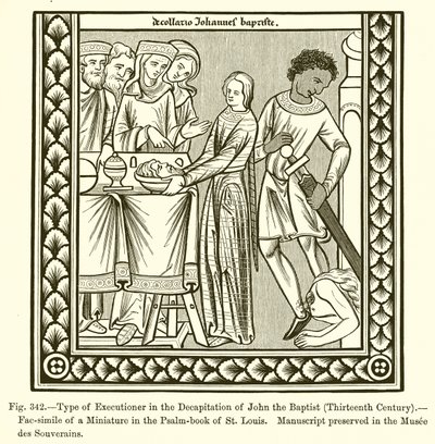 Type of Executioner in the Decapitation of John the Baptist by French School