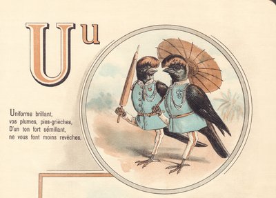 Briant uniform, your feathers, pies-grieches, In a strong tone sowing, do not make you less covered by French School