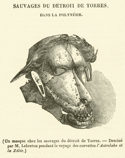 A Mask among the Savages of the Torres Strait by French School