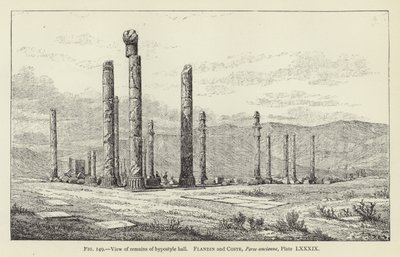 View of Remains of Hypostyle Hall by French School