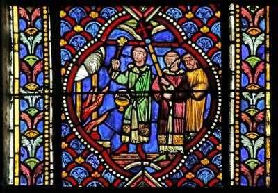 Scene from the Life of Saint Artheme: A fire in the city of Clermont necessitates the movement of the Saints Relics by French School