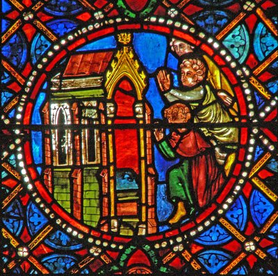 Window s4 depicting St Agatha