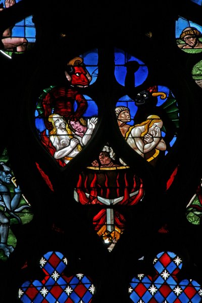 Scene from the Last Judgement: Souls Tormented in Hell by French School