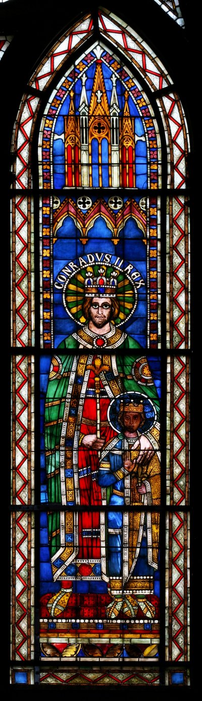 Emperor Conrad and Son by French School